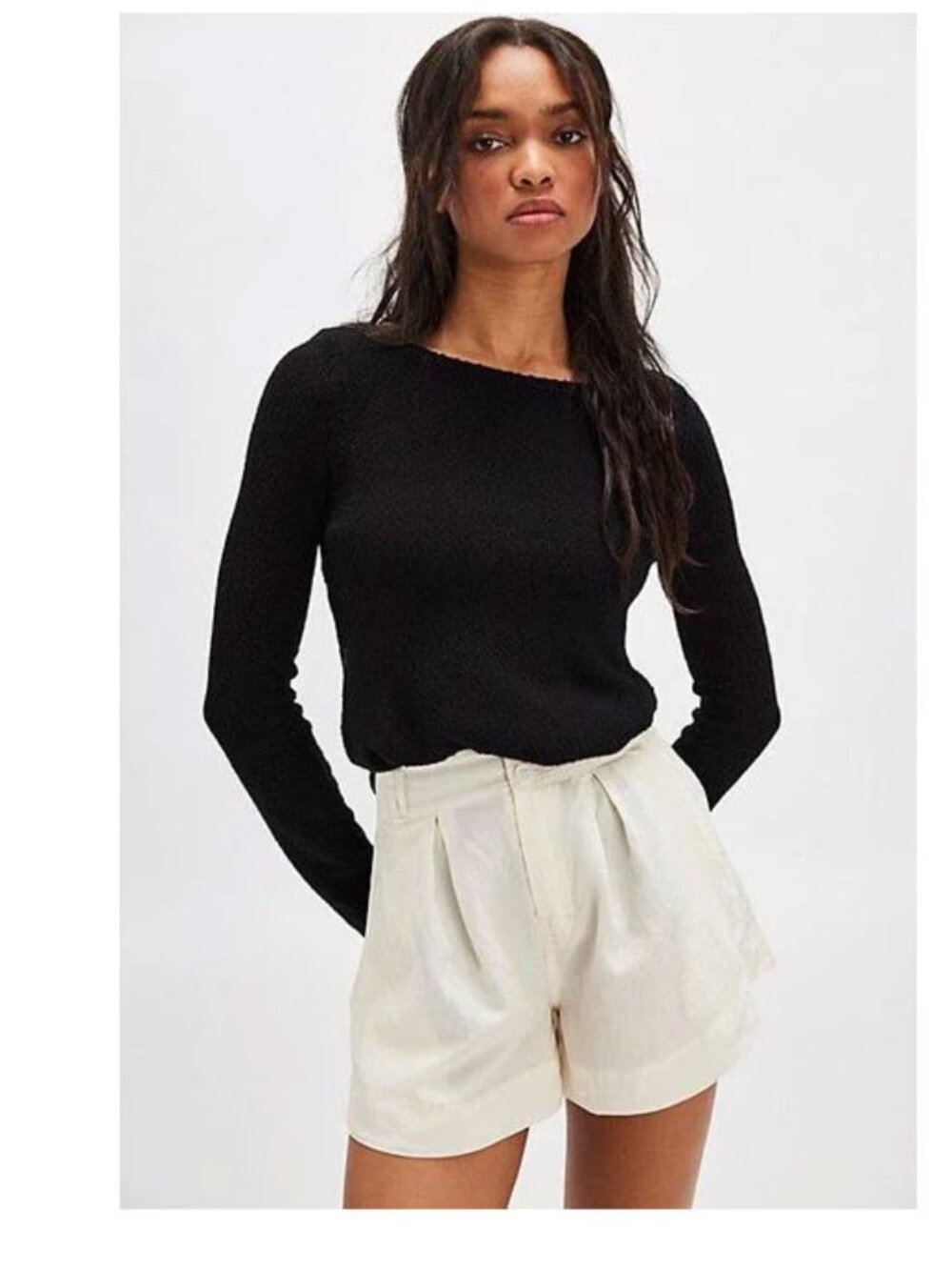 FREE PEOPLE Marina Trouser Shorts - Picture 2 of 4